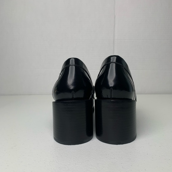 Tory Burch Jessa Black 90s Chunky Style Horse Bit Equestrian Loafer Pumps SZ 8 - Picture 5 of 11